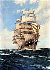 Montague Dawson The Clan McFarlane On High Seas painting